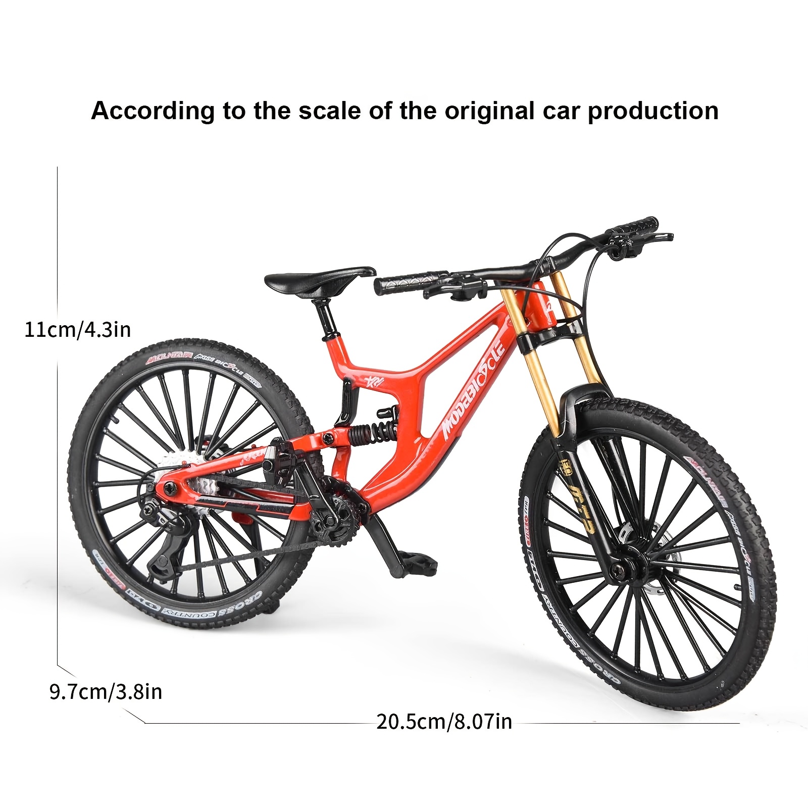 Mountain Biking Usa - 1:8 스케일 미니 합금 핑거 산악