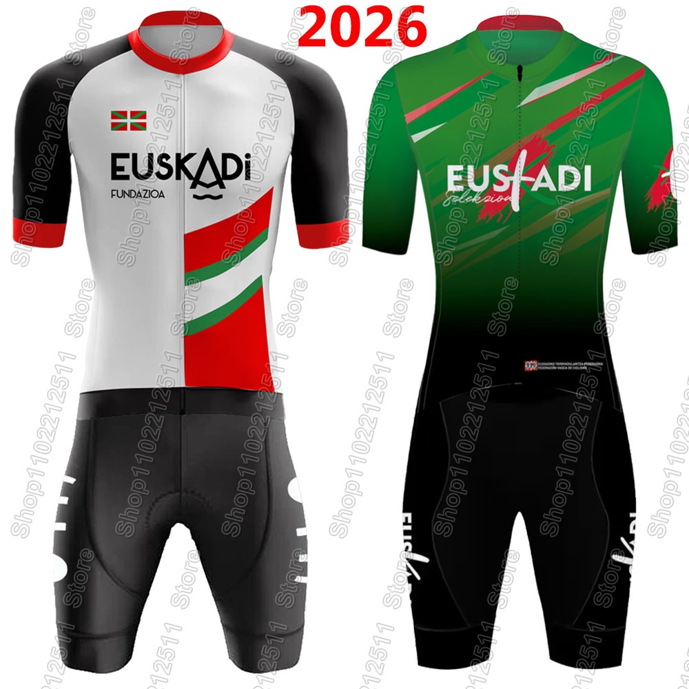 Mountain Biking Pants - Euskadi 팀 사이클링 저지 2026 세트