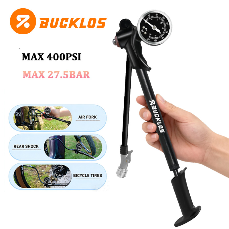 Shock Pump Suspension - BUCKLOS 고압 400Psi 자전거 공기 펌프
