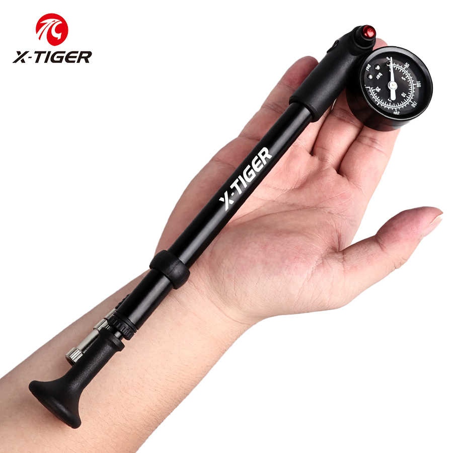X-TIGER 휴대용 고압 자전거 에어 펌프, 게이지  - Shock Pump Suspension 리뷰 및 가격