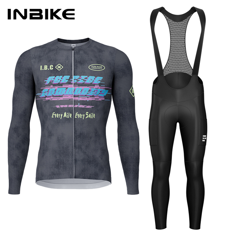 인바이크 봄 가을 사이클링 세트 사이클링 저지 긴팔 패 - Mountain Biking Pants 리뷰 및 가격
