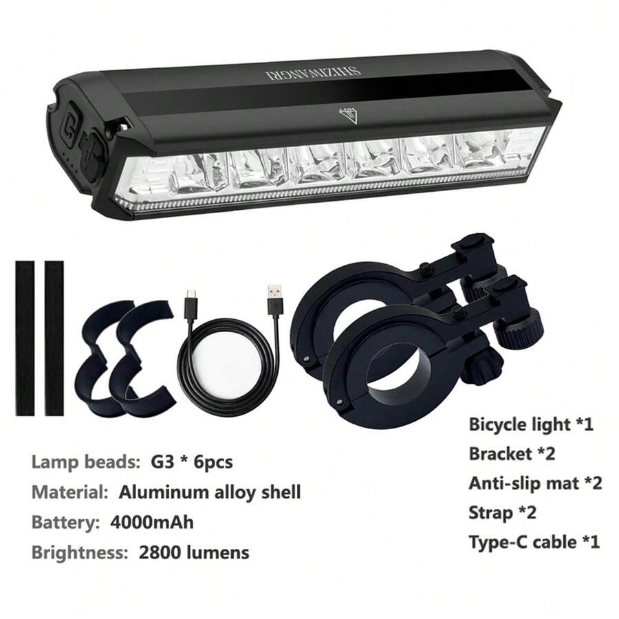 4000mAh 슈퍼 브라이트 LED 자전거 라이트, 6 - Mountain Biking Usa 리뷰 및 가격