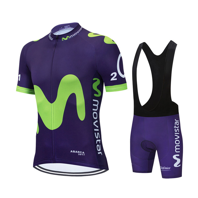 Movistar-신제품 팀 사이클링 저지 세트 MTB  - Mountain Biking Jersey 리뷰 및 가격