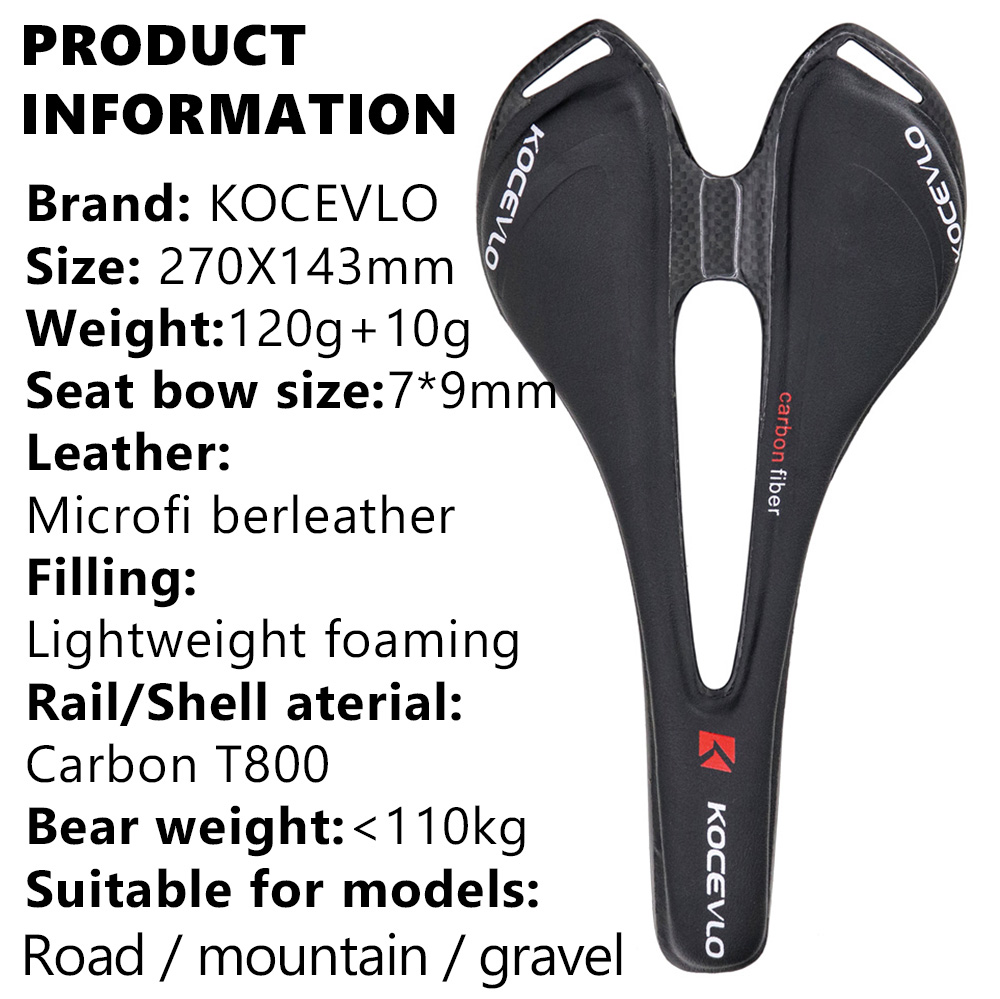 KOCEVLO 탄소 새들 및 가죽 섬유, 초경량 도로  - Mtb Saddle Lightweight 리뷰 및 가격