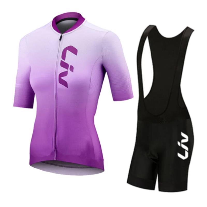 LIV 여름 사이클링 저지 턱받이 반바지 세트 여성 1 - Mountain Biking Jersey 리뷰 및 가격