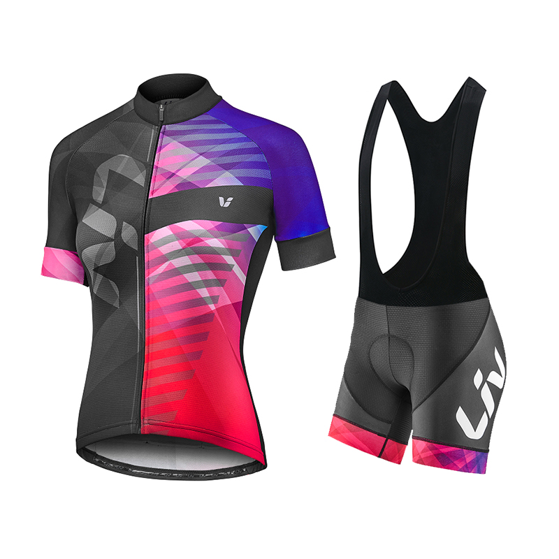 LIV 여름 사이클링 저지 턱받이 반바지 세트 여성 1 - Mountain Biking Jersey 리뷰 및 가격